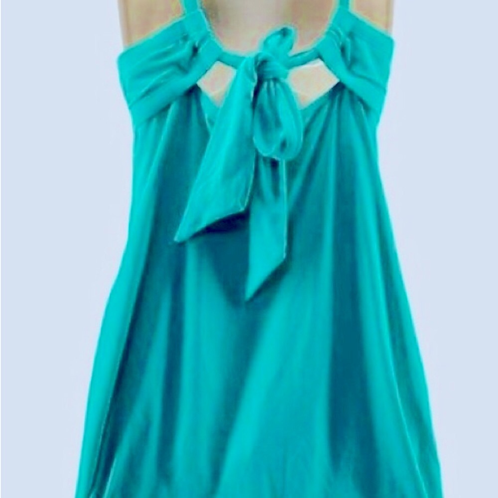 Athleta Turquoise Swim Dress with Back Tie Women’s Size Medium